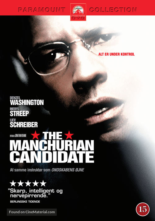The Manchurian Candidate - Danish DVD movie cover
