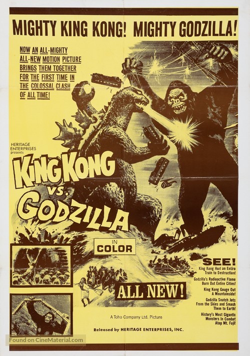 King Kong Vs Godzilla - Lebanese Movie Poster