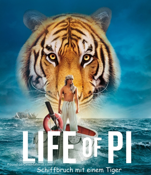 Life of Pi - German Blu-Ray movie cover