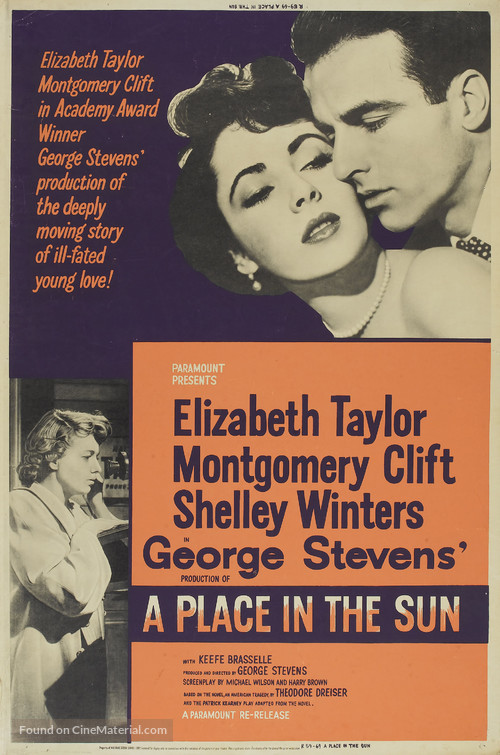 A Place in the Sun (1951) movie poster