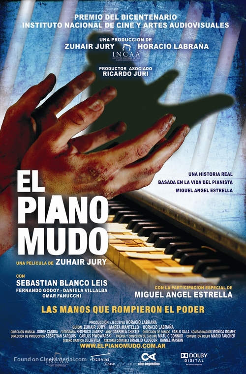 El piano mudo - Sobre el &eacute;xodo y la esperanza - Argentinian Movie Poster