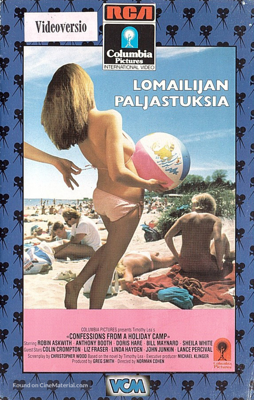 Confessions from a Holiday Camp - Finnish VHS movie cover