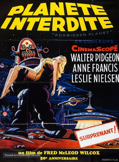 Forbidden Planet - French Re-release movie poster