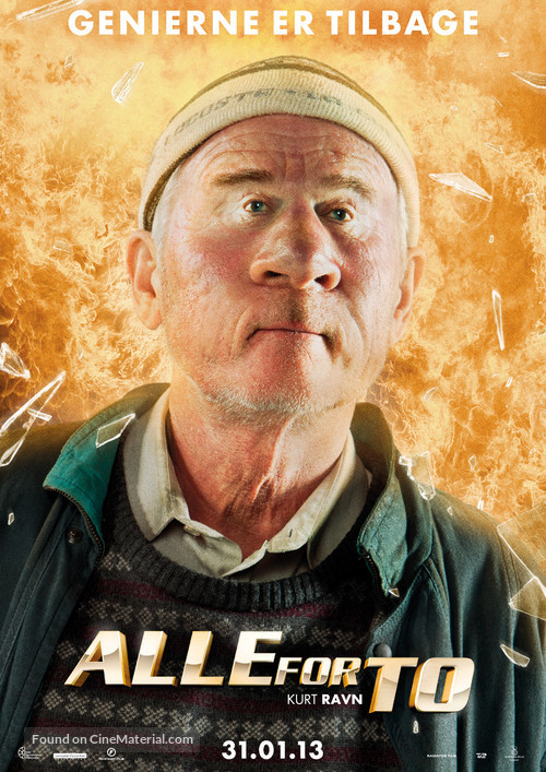 Alle for to - Danish Movie Poster