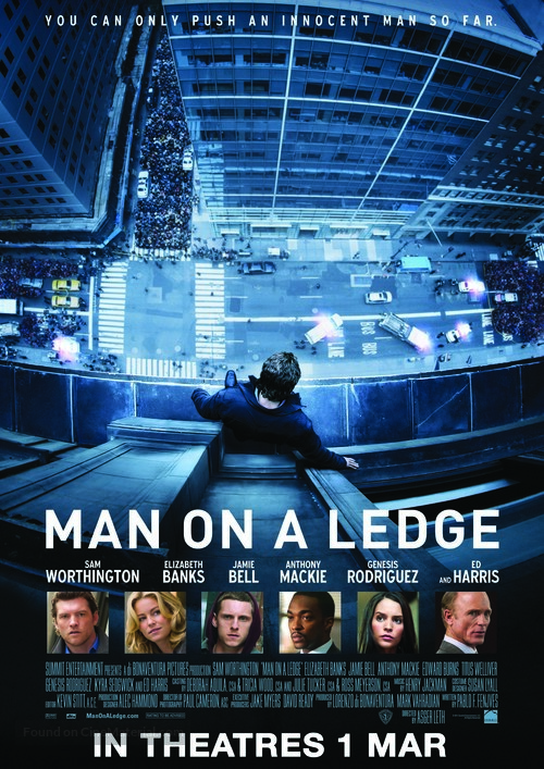 Man on a Ledge - Singaporean Movie Poster