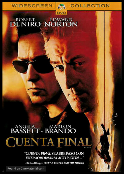 The Score - Mexican DVD movie cover