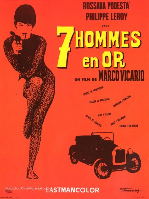 Sette uomini d&#039;oro - French Movie Poster