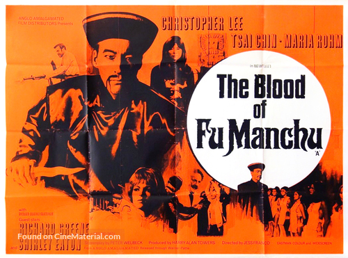 The Blood of Fu Manchu - British Movie Poster