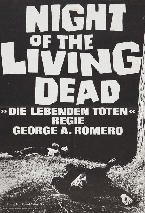 Night of the Living Dead - German Movie Poster