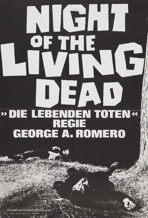 Night of the Living Dead - German Movie Poster