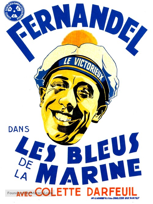 Les bleus de la marine - Belgian Movie Poster