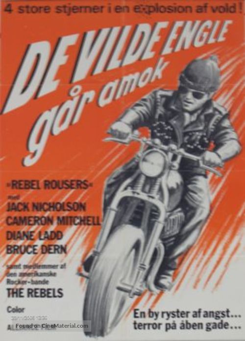 The Rebel Rousers - Danish Movie Poster