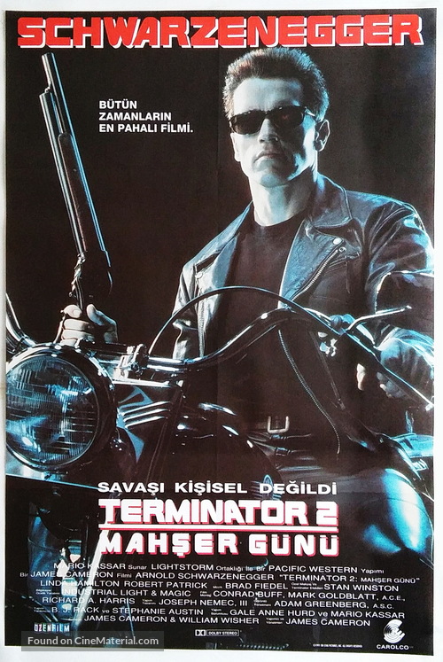 Terminator 2: Judgment Day - Turkish Movie Poster