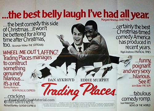 Trading Places - British Movie Poster