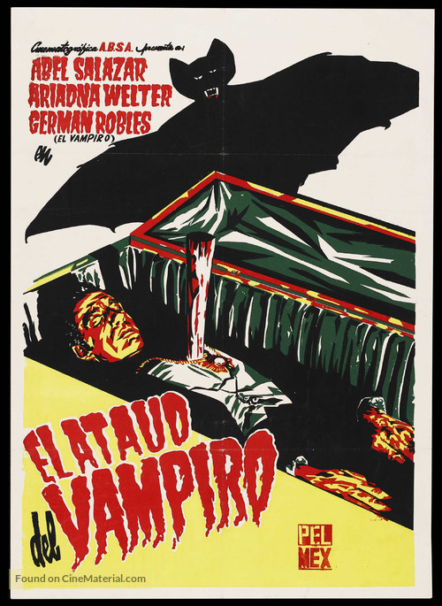 Ata&uacute;d del Vampiro, El - Mexican Movie Poster