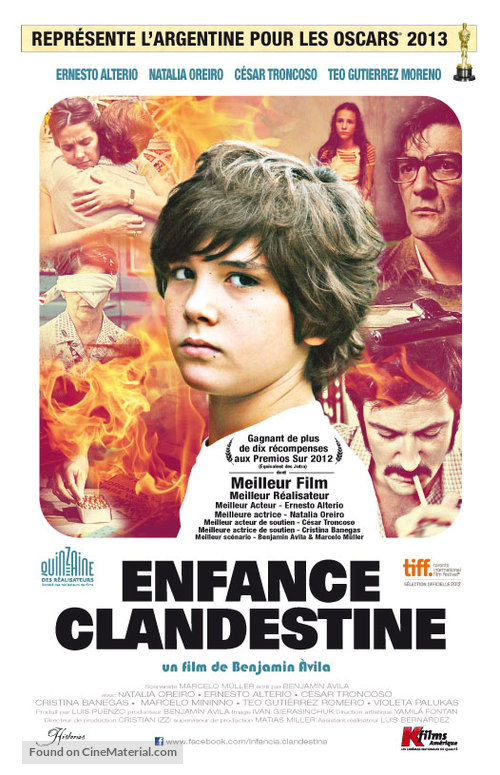 Infancia clandestina - French Movie Poster