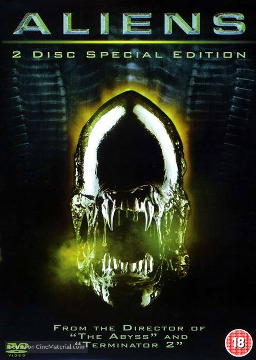Aliens - British DVD movie cover