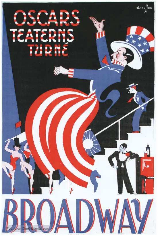 Broadway - Swedish Movie Poster