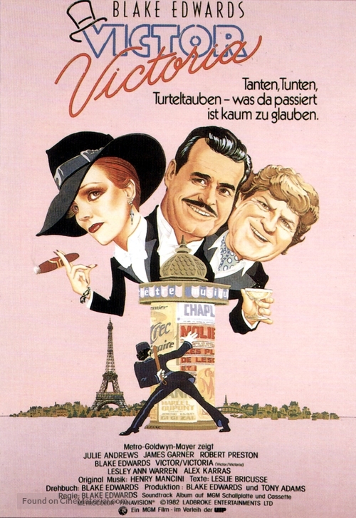 Victor/Victoria - German Movie Poster