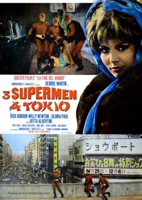 Tre supermen a Tokio - Italian Movie Poster