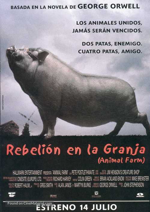 Animal Farm (1999) Spanish movie poster