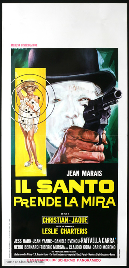Le Saint prend l&#039;aff&ucirc;t - Italian Movie Poster