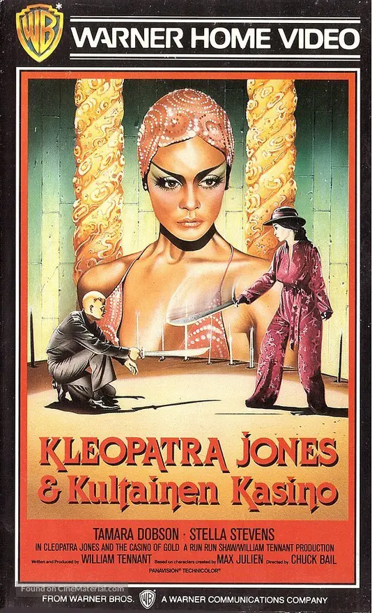 Cleopatra Jones And The Casino Of Gold 1975 Finnish Vhs Movie Cover