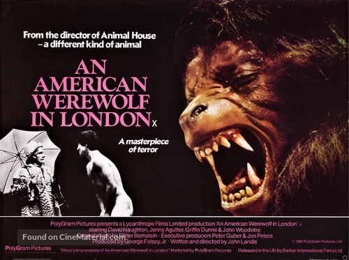 An American Werewolf in London - British Movie Poster