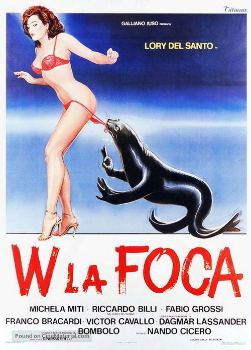 W la foca - Italian Theatrical movie poster