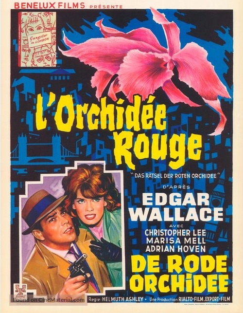 Das R&auml;tsel der roten Orchidee - Belgian Movie Poster