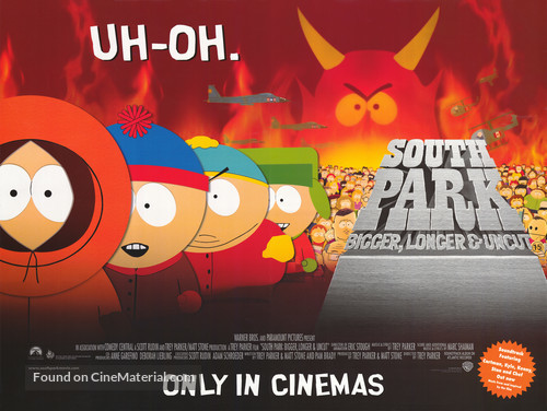 South Park: Bigger Longer &amp; Uncut - British Movie Poster