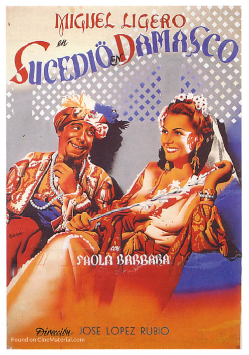 Sucedi&oacute; en Damasco - Spanish Movie Poster