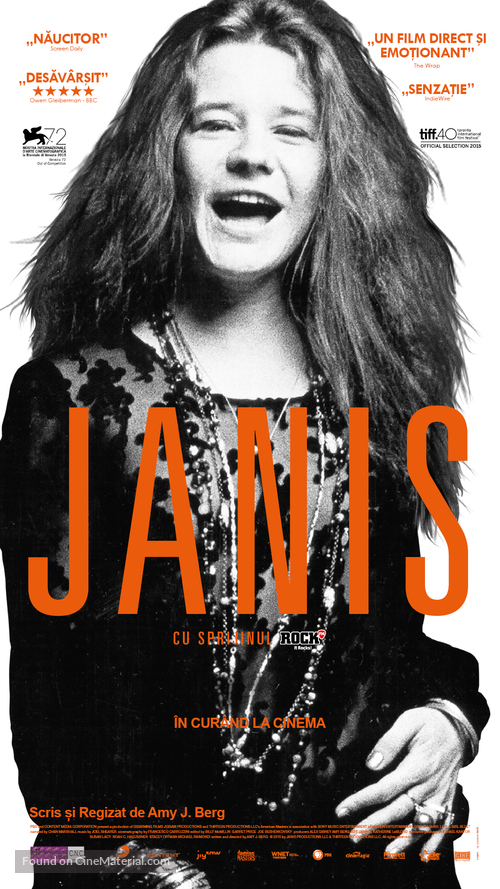 Janis: Little Girl Blue - Romanian Movie Poster