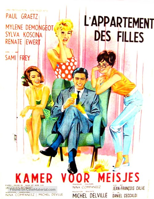 L&#039;appartement des filles - Belgian Movie Poster