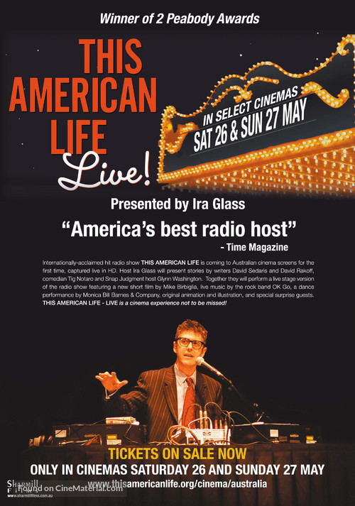 This American Life Live! - Australian Movie Poster