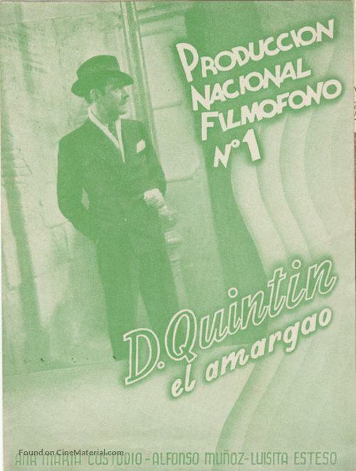 Don Quint&iacute;n el amargao - Spanish Movie Poster