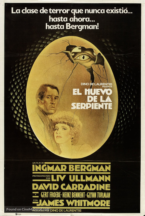 The Serpent&#039;s Egg - Argentinian Movie Poster