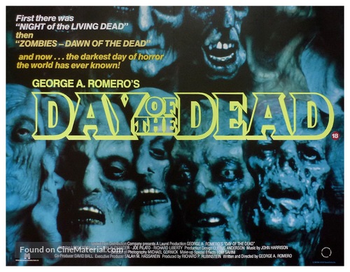 Day of the Dead - British Movie Poster