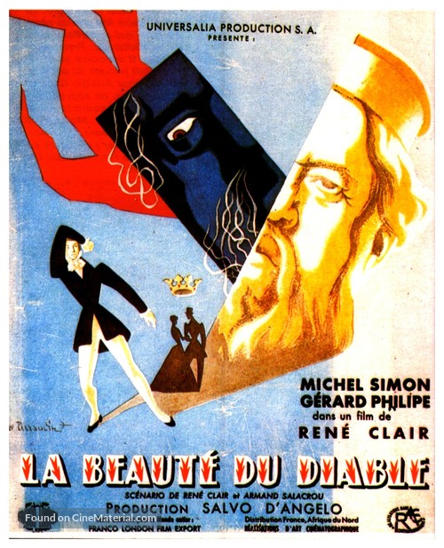 La beaut&egrave; du diable - French Movie Poster