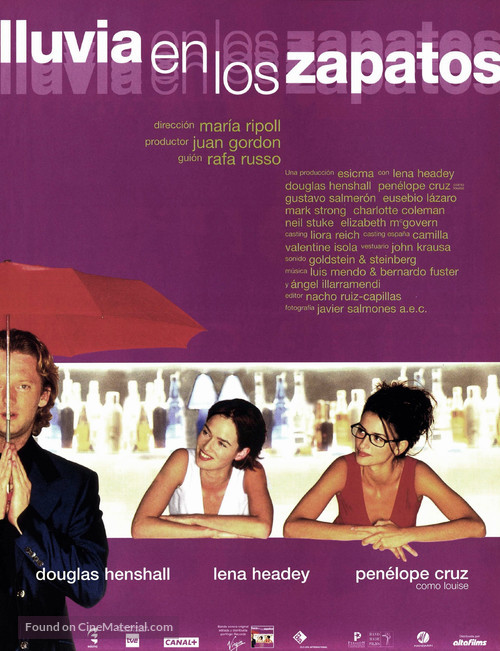 Lluvia en los zapatos - Spanish Movie Poster