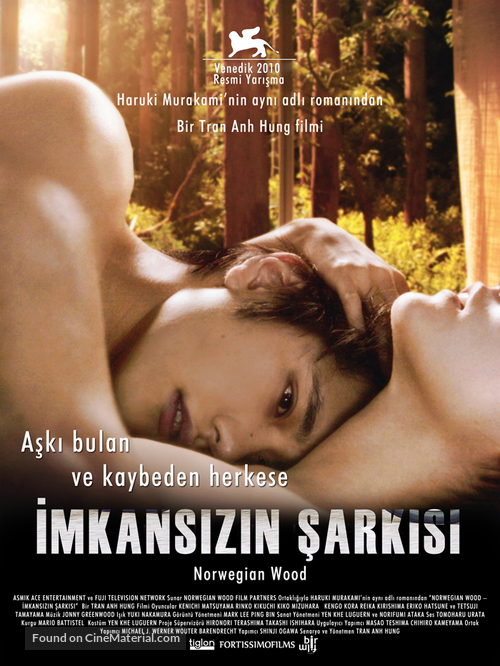 Noruwei no mori - Turkish Movie Poster