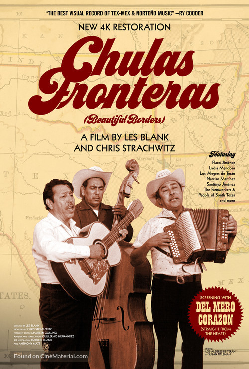Chulas Fronteras - Re-release movie poster