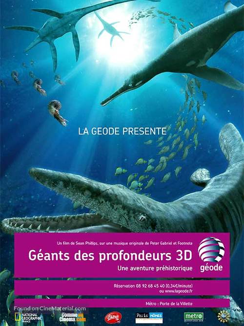 Sea Monsters: A Prehistoric Adventure - French Movie Poster