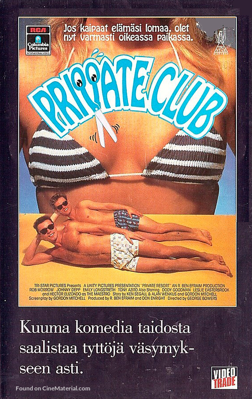 Private Resort - Finnish VHS movie cover