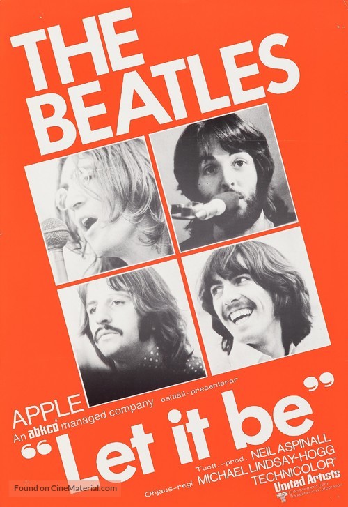 Let It Be - Finnish Movie Poster