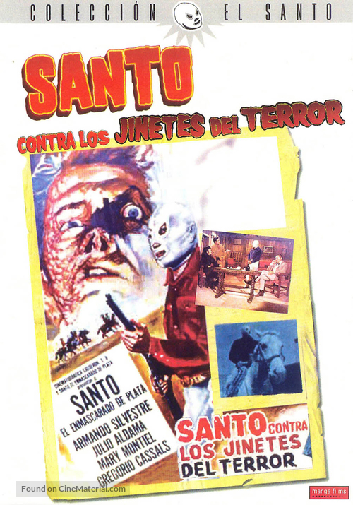 Santo contra los jinetes del terror - Spanish Movie Cover