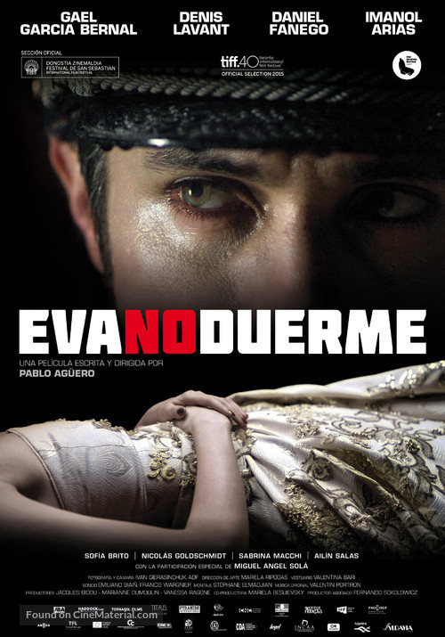 Eva no duerme - Spanish Movie Poster