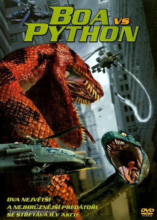 Boa vs. Python - Czech DVD movie cover
