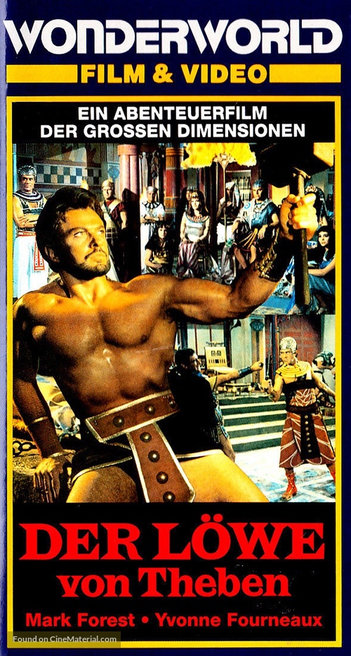 Leone di Tebe - German VHS movie cover