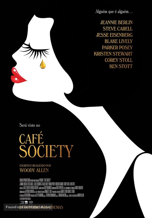 Caf&eacute; Society - Portuguese Movie Poster